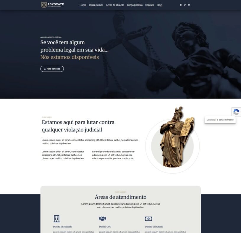 Site Escritório Advocacia