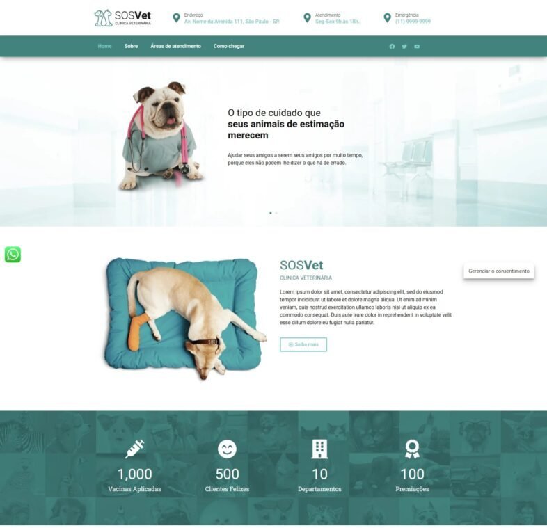 Site Clínica Veterinária
